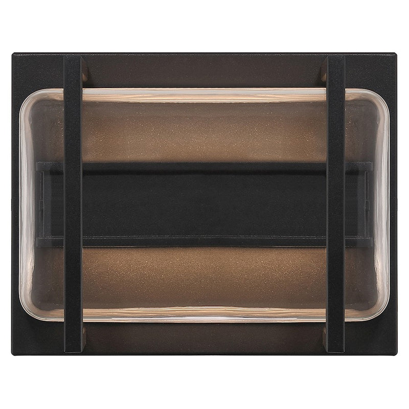 Access Lighting Dillon Outdoor LED Wall Mount, Black/Clear