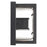 Access Lighting Dillon Outdoor LED Wall Mount, Black/Clear