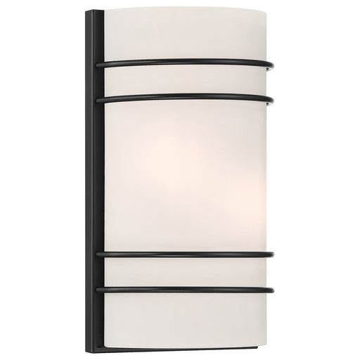 Access Lighting Cassi 2 Light Wall Sconce, Matte Black/Opal