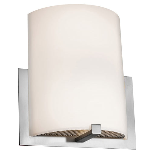 Access Lighting Cobalt Wall Sconce, Brushed Steel/Opal