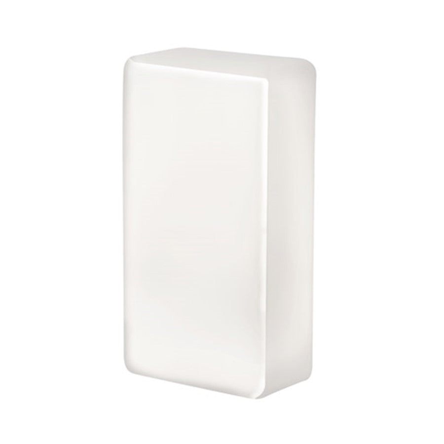 Access Lighting Brick 1 Light Wall Sconce, Opal Glass