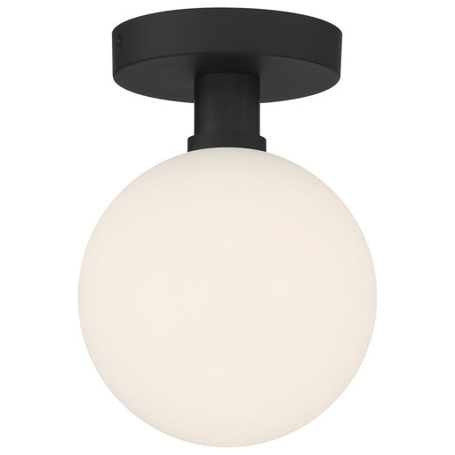 Access Lighting Michelle LED Semi Flush, Matte Black/Opal