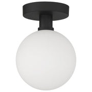 Access Lighting Michelle LED Semi Flush, Matte Black/Opal