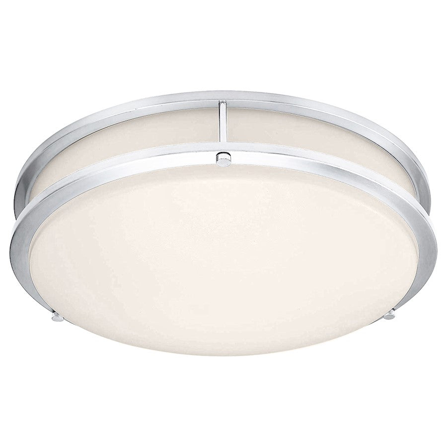 Access Lighting Solero Ii 1Lt LED Flush Mount, Chrome/White