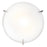 Access Lighting Zenon 3 Light Flush Mount, Brushed Steel