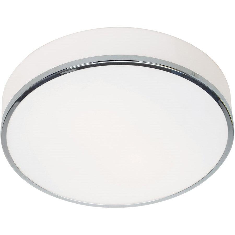 Access Lighting Aero 1 Light Flush Mount, Chrome