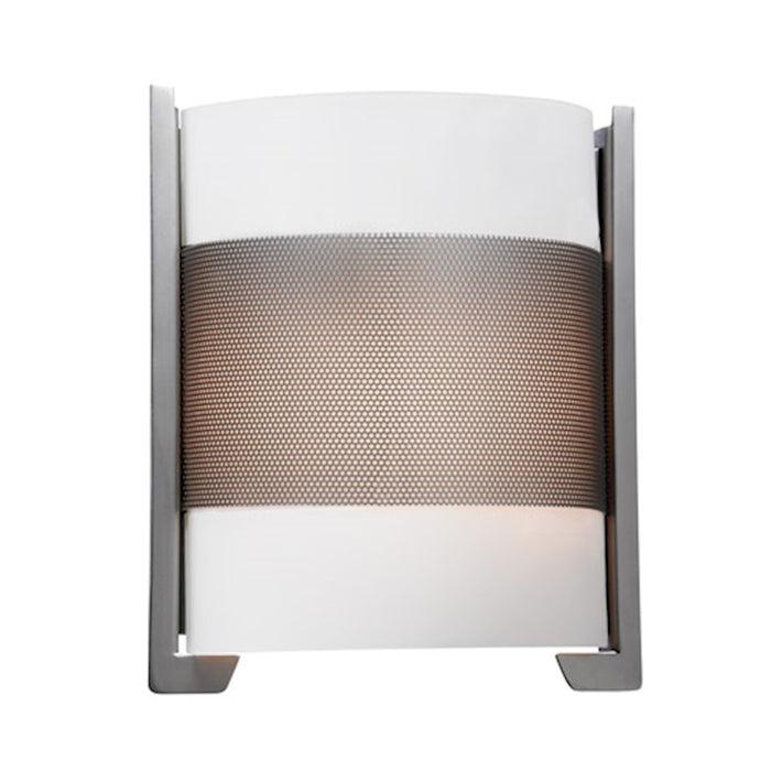 Access Lighting Iron 2 Light Wall Sconce, Brushed Steel