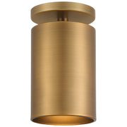 Access Lighting Pint 1 Light Semi Flush, Antique Brushed Brass