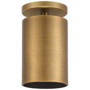 Access Lighting Pint 1 Light Semi Flush, Antique Brushed Brass
