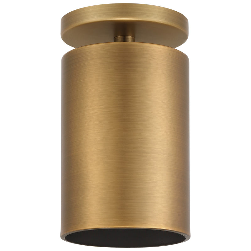 Access Lighting Pint 1 Light Semi Flush, Antique Brushed Brass