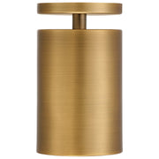 Access Lighting Pint 1 Light Semi Flush, Antique Brushed Brass