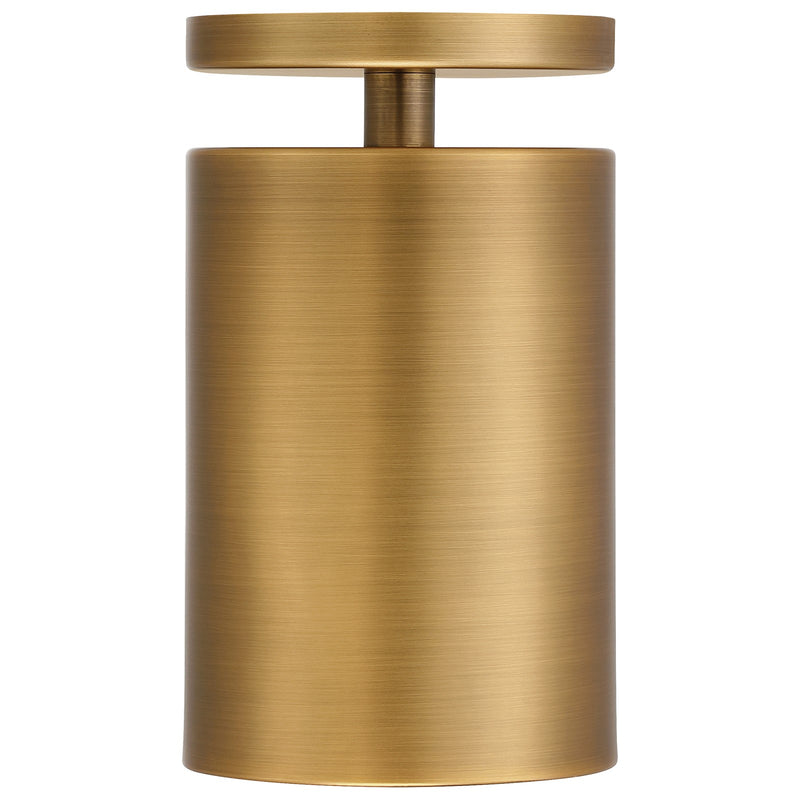 Access Lighting Pint 1 Light Semi Flush, Antique Brushed Brass