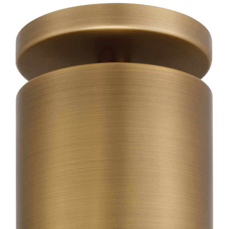 Access Lighting Pint 1 Light Semi Flush, Antique Brushed Brass