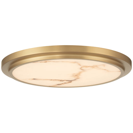 Access Elanor 5CCT LED Flush Mt, Antique Brass/Alabaster