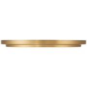Access Elanor 5CCT LED Flush Mt, Antique Brass/Alabaster