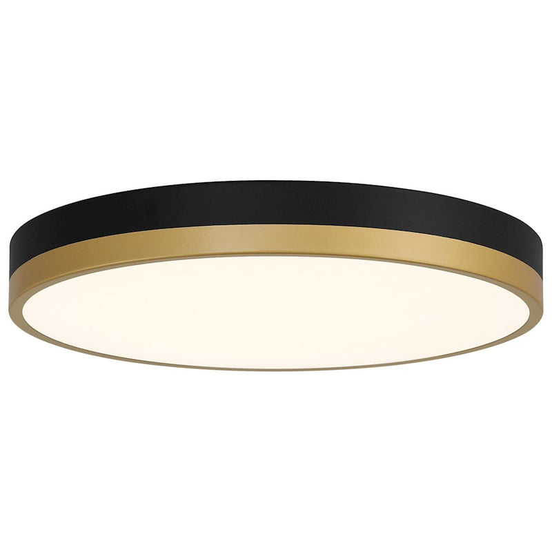 Access Lighting Coco LED Flush Mount, Black/Brass/White