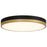 Access Lighting Coco LED Flush Mount, Black/Brass/White - 20823LEDD-BWA-WHT