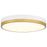 Access Lighting Coco LED Flush Mount, White/Brass/White - 20823LEDD-WWA-WHT