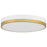 Access Lighting Coco LED Flush Mount, White/Brass/White