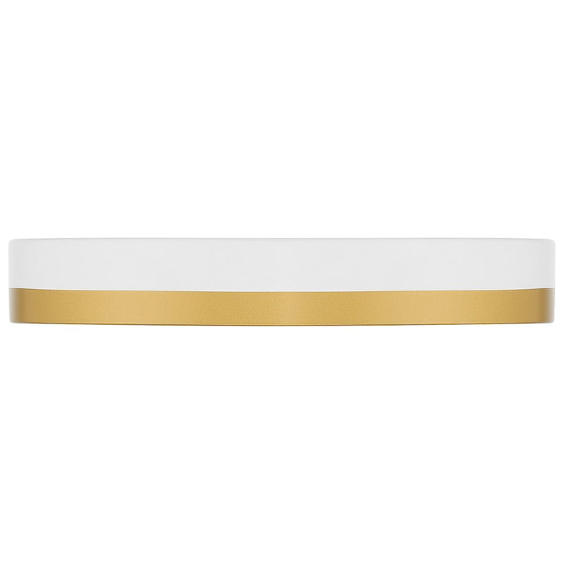 Access Lighting Coco LED Flush Mount, White/Brass/White