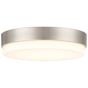 Access Roma Minimus LED Flush Mt, Brushed Steel/Opal