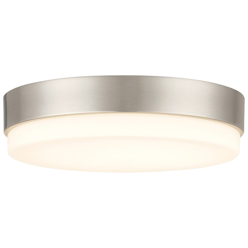 Access Roma Minimus LED Flush Mt, Brushed Steel/Opal