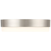 Access Roma Minimus LED Flush Mt, Brushed Steel/Opal
