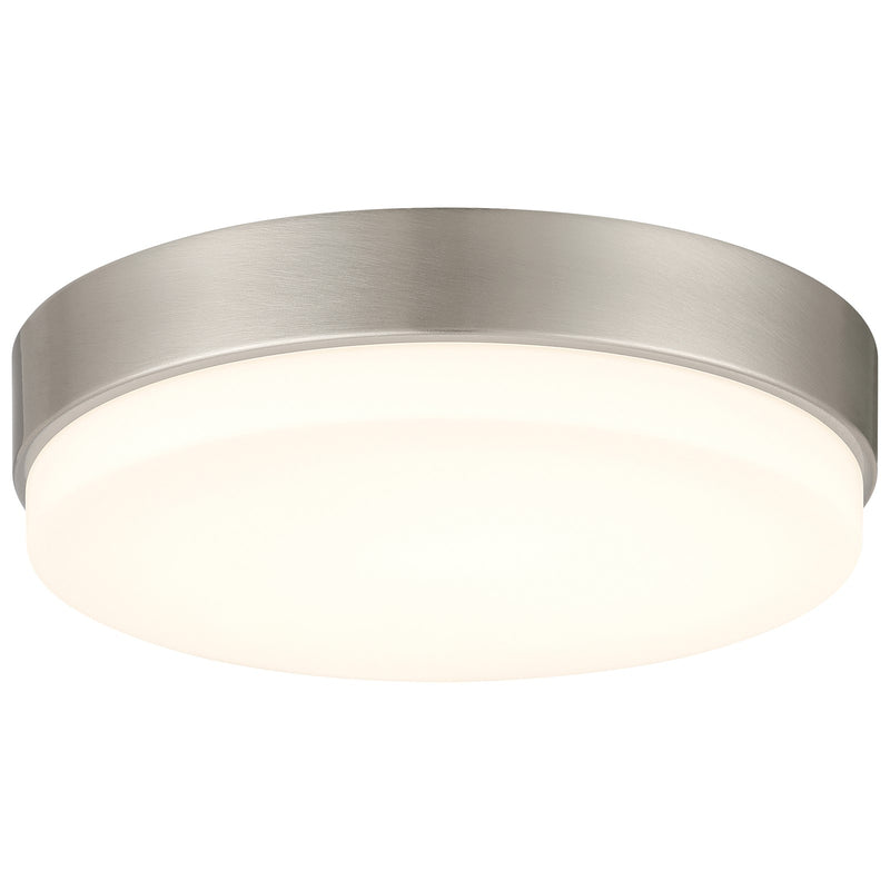 Access Roma Minimus LED Flush Mt, Brushed Steel/Opal