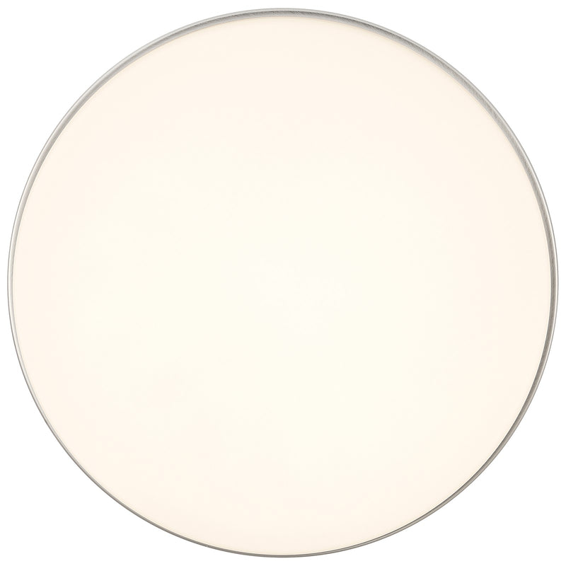 Access Roma Minimus LED Flush Mt, Brushed Steel/Opal