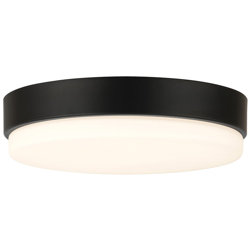 Access Lighting Roma Minimus LED Flush Mount, Matte Black/Opal