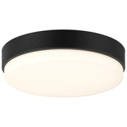Access Lighting Roma Minimus LED Flush Mount, Matte Black/Opal