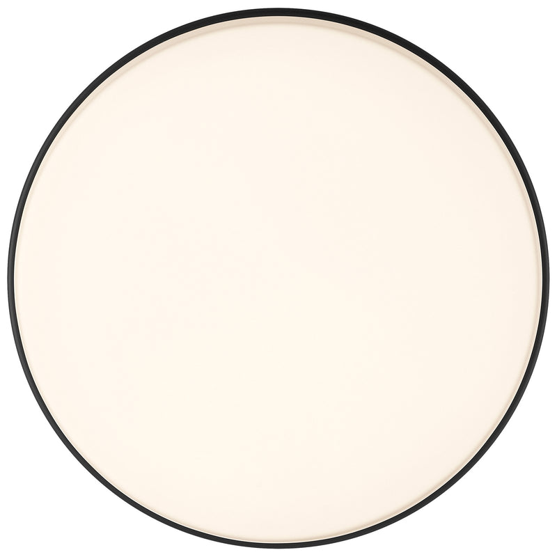 Access Lighting Roma Minimus LED Flush Mount, Matte Black/Opal