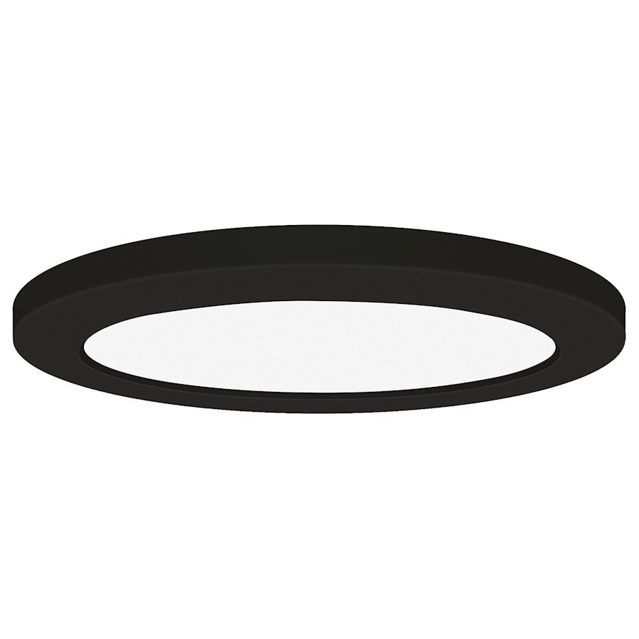 Access Lighting Slim 5" LED Flush Mount, Black/White - 20880LEDD-BL-ACR