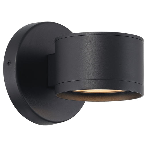 Access Ari Bare Outdoor LED Wall Mt, Black/Frosted