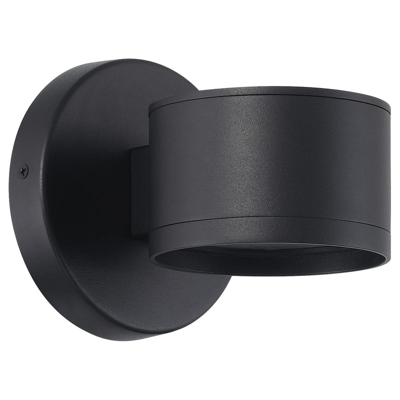 Access Ari Bare Outdoor LED Wall Mt, Black/Frosted
