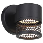 Access Lighting Ari Grid Outdoor LED Wall Mount, Black/Grid