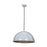 Access Lighting Astros Dome Pendant, White/Silver