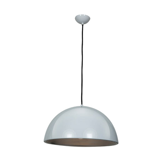 Access Lighting Astros Dome Pendant, White/Silver