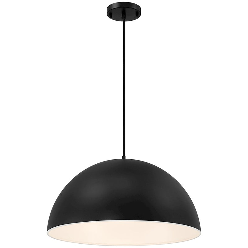 Access Lighting Huck 1 Light Pendant, Matte Black