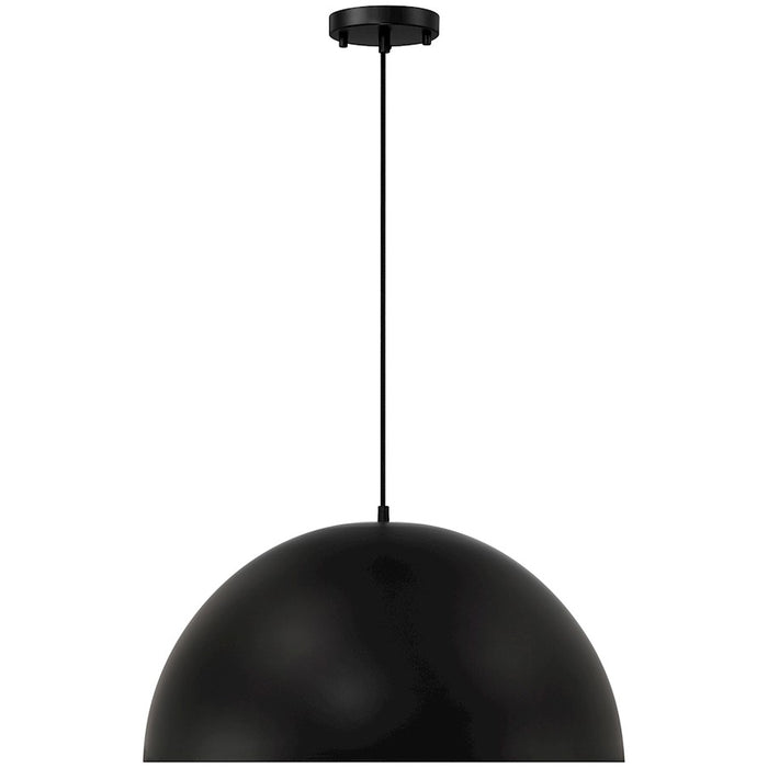 Access Lighting Huck 1 Light Pendant, Matte Black