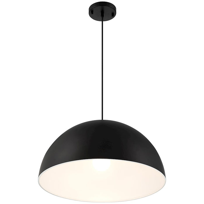 Access Lighting Huck 1 Light Pendant, Matte Black