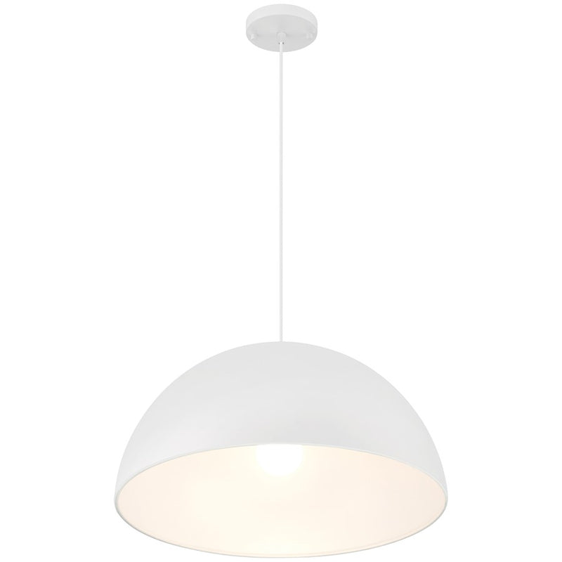 Access Lighting Huck 1 Light Pendant, Matte White
