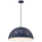 Access Lighting Huck 1 Light Pendant, Navy/Navy - 23768-NVY