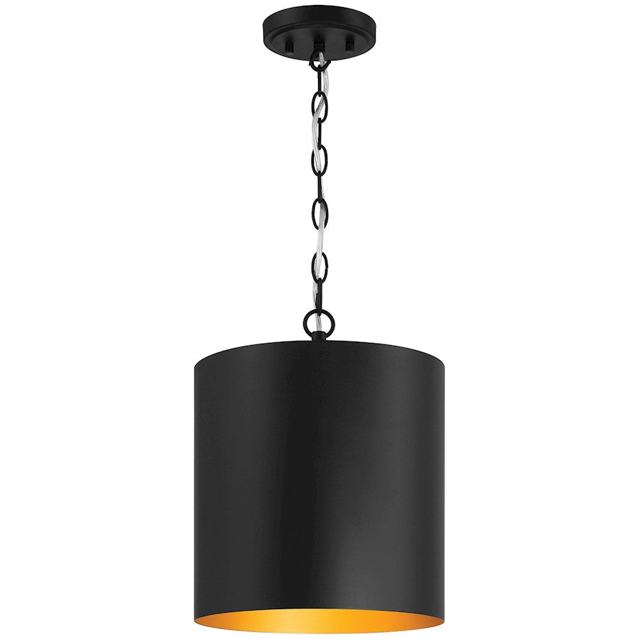 Access Lighting Knox 1 Light Pendant, Matte Black/Matte Black - 23790-MBL