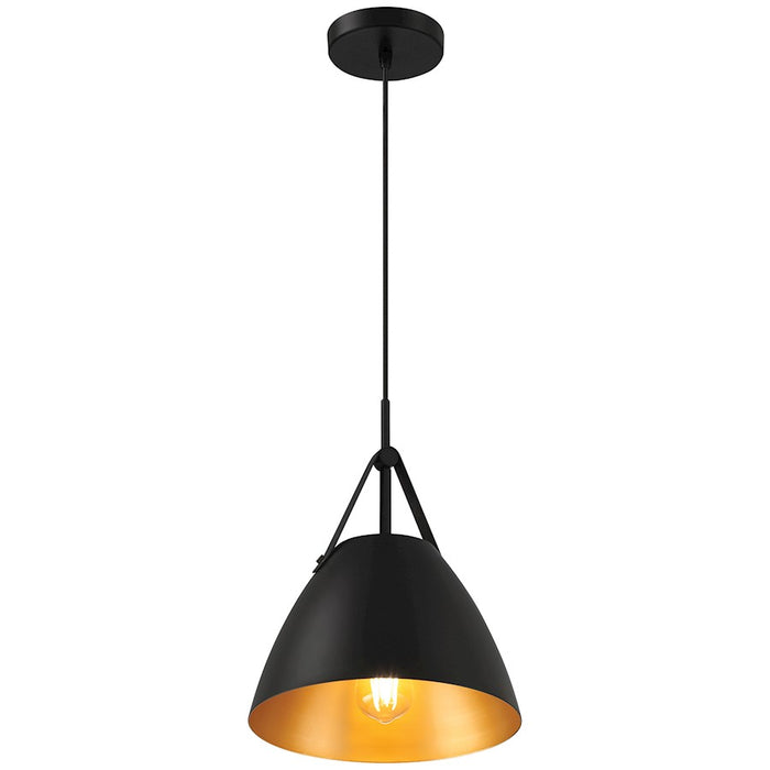 Access Lighting Tanner 1 Light Pendant, Matte Black