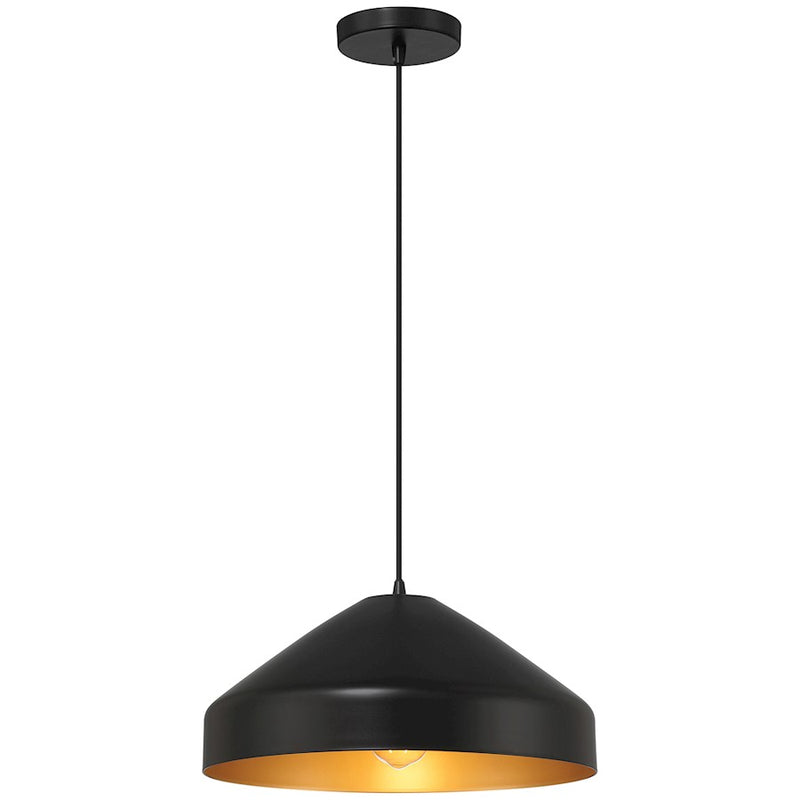 Access Lighting Prism 1 Light Pendant, Matte Black