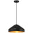 Access Lighting Prism 1 Light Pendant, Matte Black/Matte Black - 23796-MBL