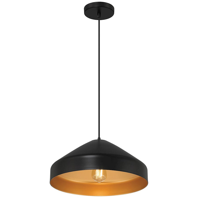 Access Lighting Prism 1 Light Pendant, Matte Black