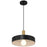 Access Lighting Slate 1 Light Pendant, Black/Brushed Brass/Black