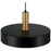 Access Lighting Slate 1 Light Pendant, Black/Brushed Brass/Black